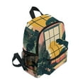 thumbnail image 2 of FORMRS School Backpack with Front Zippered Pocket 12" Student Travel Daypack, Pink Sunset, 2 of 6