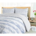 thumbnail image 4 of Ambesonne Wave Duvet Cover Sets, Abstract Sea Ocean Pattern, 2-Queen, Azure Blue White, 4 of 6