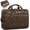 Dark Brown, variant on Mens Messenger Bag, 16" Laptop Bag for Men PU Leather Briefcase for Work, College, Business