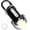 Black, variant on CLIQKWEN 500LM Mini Keychain Flashlight, USB Rechargeable Super Bright LED Flashlight, Small Waterproof Portable Flashlight for Camping Emergency, Silver