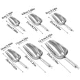 thumbnail image 3 of 5x13 Inch Stainless Steel Ice Scoop Heavy Duty Metal Utility Scooper for Ice Maker Candy Flour Coffee Beans Pet Food and Kitchen Use for Parties Bars and Home, 3 of 4