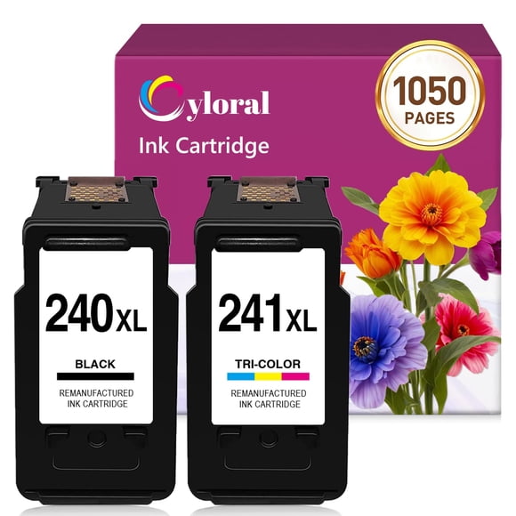 Cyloral PG-240 XL/CL-241 XL Ink Cartridges for Canon Printer Ink 240 241 PG-240XL CL-241XL for PIXMA MG3620 TS5120 MG2120 MG3120 MG4120 MG2