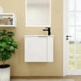 thumbnail image 5 of 22'' Bathroom Vanity With Ceramic Sink, Bathroom Vanity Sink Combo, Ample Storage Space, Wall-Mounted Modern Bathroom Storage Cabinet, Quick Assembly Bathroom Cabinet Corner Cabinet, 5 of 5