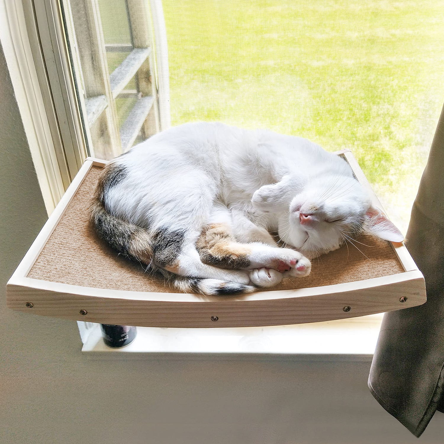 ZRU Cat Window Perch Cat Window Hammock with 2 Installation Styles Safe & Sturdy Cat Hammock with Reinforced Suction Cups Cat Window Seat Bed for Indoor Cats
