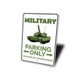 thumbnail image 4 of Military Parking Novelty Sign, Metal Wall Decor - 10x14 inches, 4 of 4