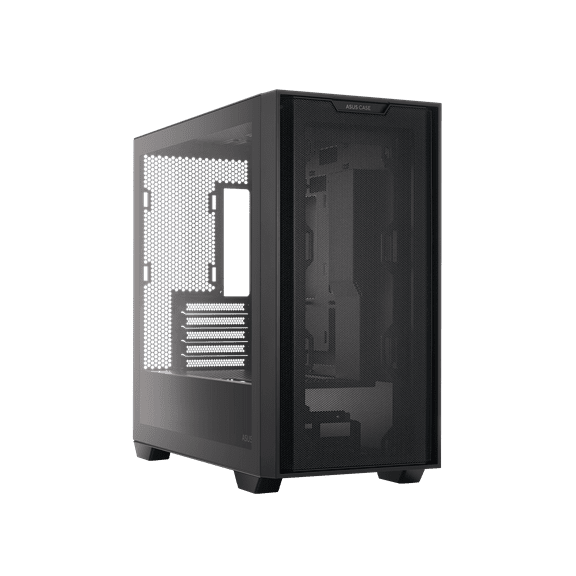 ASUS A21/BLK// Micro ATX Computer Case Steel / Plastic / Tempered Glass-Black