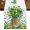 Green Gold, variant on Table Runners 36 Inches Long Dress Scarves, St. Patrick's Day Farmhouse Kitchen Table Runner, Short Coffee Tablerunners, Spring Botanical Clovers Coin Green Check 13x36 Inch