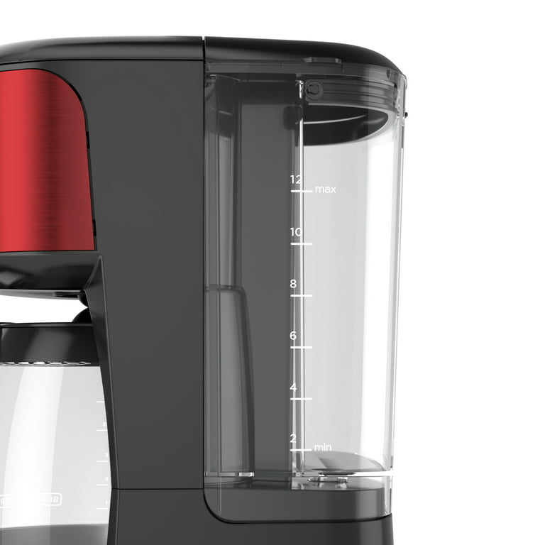 Black & Decker 12 Cup Programmable Red Coffee Maker 