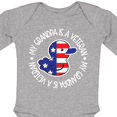 thumbnail image 4 of Inktastic My Grandpa is a Veteran Military Family Boys or Girls Long Sleeve Baby Bodysuit, 4 of 5