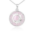thumbnail image 2 of Pendentif Perle en Pierre Naturelle Quartz Argent Couleur Collier Femmes Hommes, 2 of 6