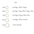 thumbnail image 3 of 3 Pair Set Nose Rings Hoop Cartilage Small Hoops Earrings Set for Women Tragus Septum Helix Thin Multiple Piercing (14K Rose Gold Filled, 5-6-7 mm | 3 Pairs/ 22 GA), 3 of 9