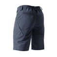 thumbnail image 4 of Zimjoy Men's Ripstop Water Resistant Tactical Cargo Shorts with Belt Multi Zipper Pocket Quick Dry Knee Length Outdoor Hiking Work Utility Shorts Dark Blue 2XL, 4 of 9