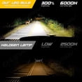 thumbnail image 2 of For GMC Yukon Denali 2004 2005 Combo LED Headlight High Low Beam Fog Light Bulbs Kit 6000K White Qty 6, 2 of 14