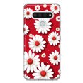 thumbnail image 1 of MUNDAZE LG Stylo 6 Mignonnes Marguerites Blanches Rouges à Pois Étui de Téléphone à Double Couche, 1 of 6