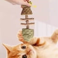 thumbnail image 5 of Cevemin Natural Fishbone Catnip Silvervine Chew Toy for Cats - Natural Dental Care Chewing Toy with Multiple Flavors to Keep Cats Active and Interested, 5 of 5