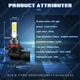 thumbnail image 3 of LED Headlight Fog Light Bulbs Combo For Subaru Forester 2009 2010 2011 2012 2013, 3 of 12