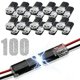 thumbnail image 1 of 100 piezas Conector de enchufe de doble cable de 2 pines Quick-Clip, 1 of 7