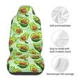 thumbnail image 5 of Pofeuu Avocado color cute animals Print Automotive Car Seat Covers Flat Cloth Full Set Seat Covers,Car Seat Covers front seats for Cars Trucks and SUVs(Two packs), 5 of 7