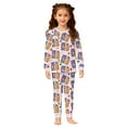 thumbnail image 4 of Girls Sweatsuit Size 7 Soft and Cozy Long Sleeve Pajama Two Piece Sleepwear Loungewear for Kids and Toddlers, 4 of 4