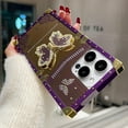thumbnail image 3 of Glitter Kickstand Case for iPhone 17 Pro Max,Cute Luxury Bling Sparkly Diamond Butterfly with Foldable Stand Elegant Mirror Shockproof Women Girls Protective Case for iPhone 17 Pro Max,Purple, 3 of 14