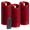 Red, variant on Luminara 3-Piece Flameless 4.5" Pillar Candles with Remote (Red)