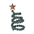 thumbnail image 3 of Mini árbol de Navidad de escritorio con cuentas de madera, decoración para interiores y fiestas Verde, 3 of 9