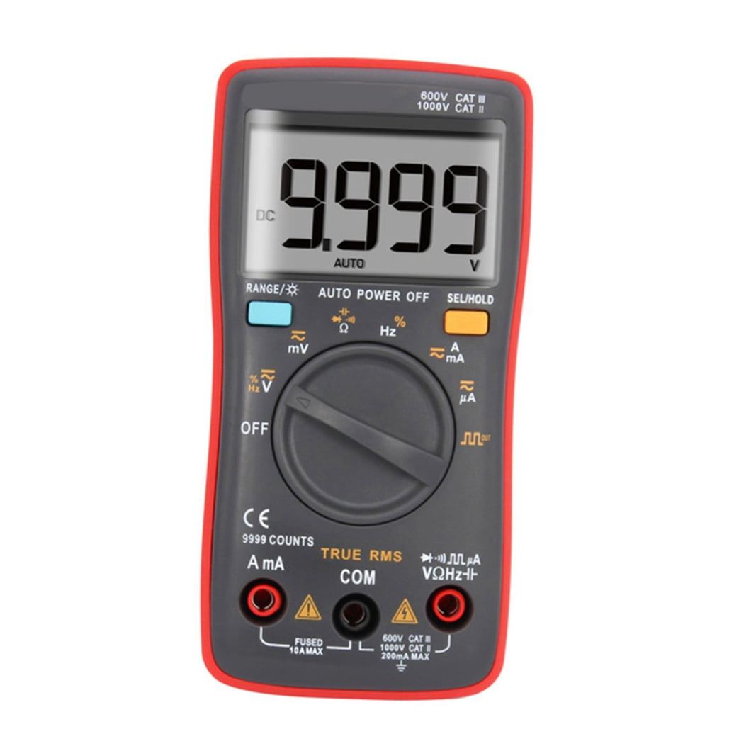 Raindrops Handheld Digital Multimeter with LCD Screen for Accurate Voltage, Current, Resistance and Continuity Testing Tool
