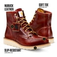 thumbnail image 3 of Boot Carhartt 6 Moc Toe con cuña para hombre, color rojo y marrón, impermeable, 3 of 6