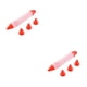 thumbnail image 1 of Wosthever Cake Piping Pen Silicona Reutilizable Floración Escritura Pluma DIY Herramienta de decoración para hornear Rojo 2piezas, 1 of 6