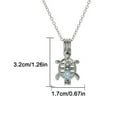 thumbnail image 6 of Jacenvly Jewelry Organizer Luminous Hollow Out Turtle Necklace Luminous Stone Sea-Turtle Necklace For Women Girls Wonderful Gift Necklaces For Girls Yellow, 6 of 6