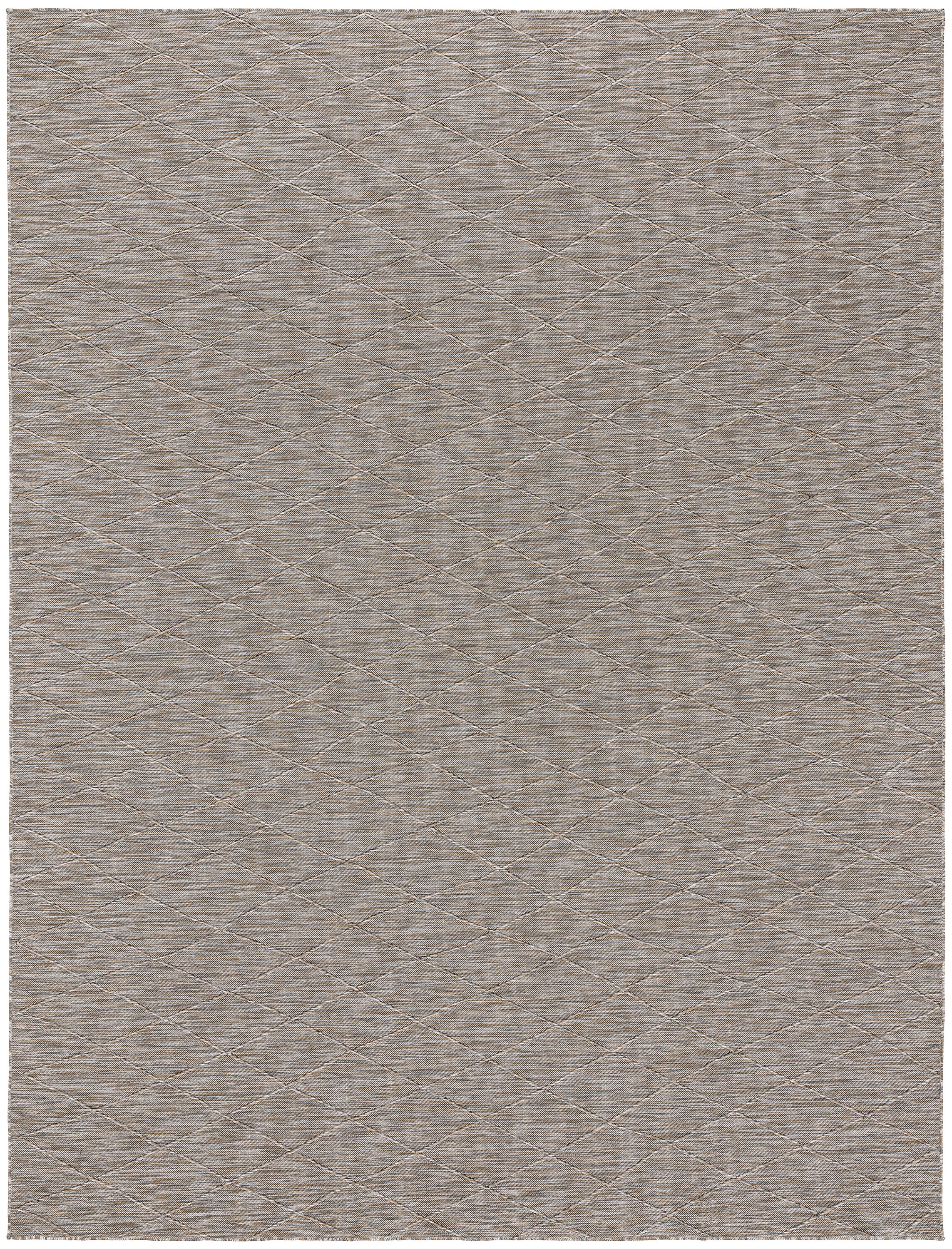 Nourison Practical Solutions Outdoor Grey Mocha 8' x 10' Area Rug (8x10)