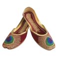 thumbnail image 5 of Royal Women Designer Shoes Peacock Punjabi Indian Jutti &nbsp;Ballet Flat Shoes, 5 of 5