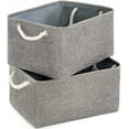 thumbnail image 1 of Thewarmhome Cestas De Almacenamiento Grandes, Paquete De 2 Cubos De Almacenamiento De Tela Gris Para Cambiador De Bebé, Guardería, Sala De Estar, Sala De Juegos, Juguetes, Cestas De Almacenamiento Ple, 1 of 6