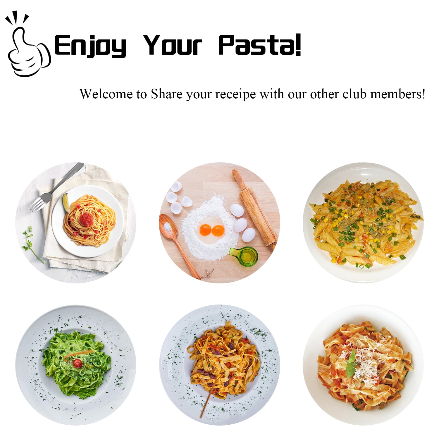 PHITTIS Professional Automatic Pasta Makers, Dishwasher Safe