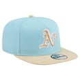 thumbnail image 3 of Men's New Era  Light Blue/Light Beige Athletics Color Pack A-Frame 9FIFTY Snapback Hat, 3 of 5
