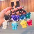 thumbnail image 2 of OUSITAID Bear Keychain Bear Astronaut Keychain 3D Doll with Strap DIY Backpack Ornament PVC Cartoon Animal Spaceman Car Key Ring Bag Accessories, 2 of 6