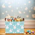 thumbnail image 7 of BOOHIT Large Easter Basket for Kids Canvas Teen Empty Gift Storage Bin Decor(Green 2), 7 of 7