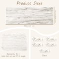 thumbnail image 3 of YQHWQ ft. Wavy White Cheesecloth Table Runner Bridal Shower Table Runner D 5-Pack, 3 of 5