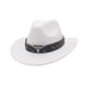 thumbnail image 5 of Sombrero de vaquero occidental Yuyangstore Sombrero de verano para fiesta de acampada de otoño Blanco, 5 of 8