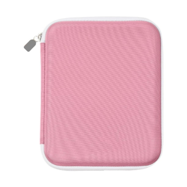 Tarjeta de reproductor de audio para niños Bolsa de almacenamiento 80 bolsillos portátiles EVA Niños Tarjeta de juguete Manga Manga Música Organizador Rosa