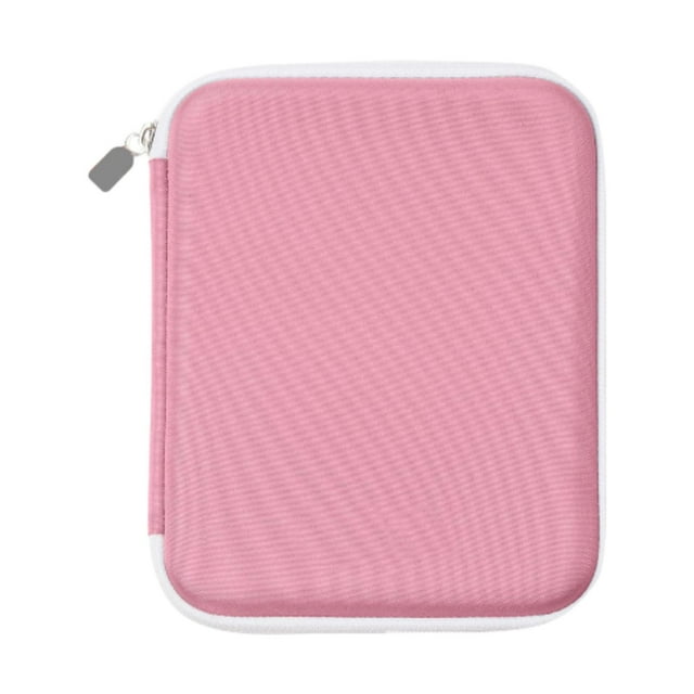 Caso de la tarjeta de de audio para niños Portable 80 bolsillos bolsas suaves de la tarjeta con cremallera de la tarjeta con cremallera de la Rosa
