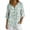 Multicolor, variant on Sheghy Tshirts Shirts for Women 100%Cotton Relaxed Fit V Neck 3/4 Sleeve Top, Women Casual Pullover Shirt with Decorative Buttons