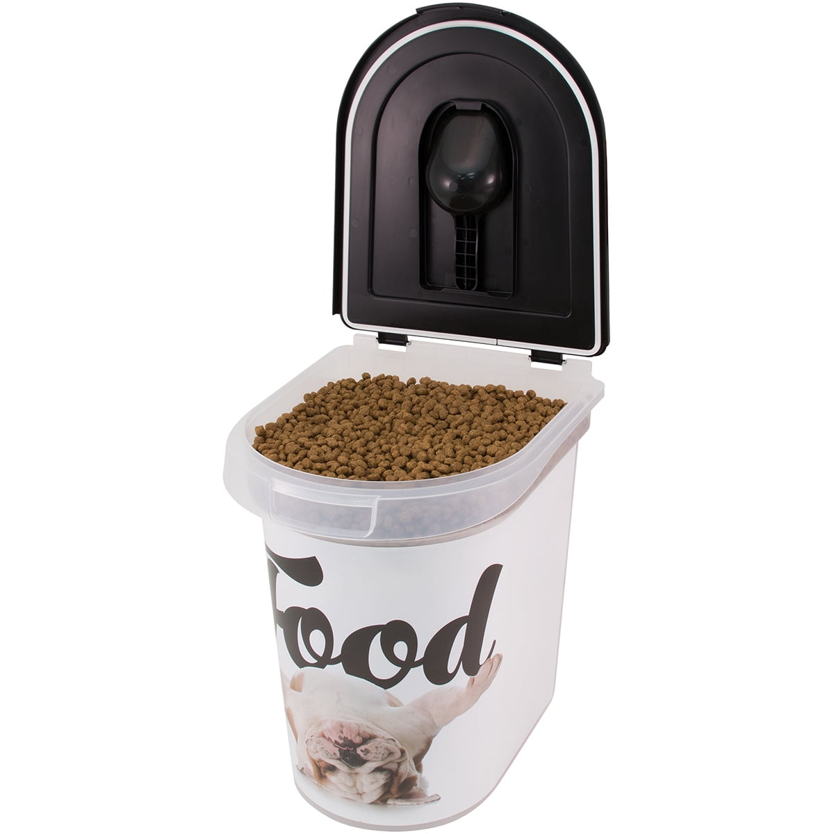 Plastic Rolling Pet Food Bin 15.5"X13.25"X16.75"Bulldog Walmart Canada