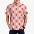 thumbnail image 1 of Balery Strawberry Camisa Polo de Hombre con Estampado, de Manga Corta y Tejido Medio, Camisa Tipo Golf Polo-X-Large, 1 of 6