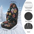 thumbnail image 7 of Uorisanigo Car Seat Covers, High Back Stretchy Front Seat Protectors Cover, 2pcs Colorful Flowers Bucket Seats Covers for Cars, Trucks, Van, SUV, Easy to Install, 7 of 7