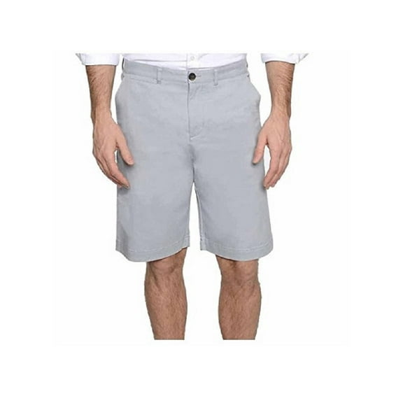 J.A.C.H.S Men's Size 34 Flat Front Chino Short, Light Grey