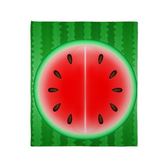 CafePress - Watermelon Slice Throw Blanket - Soft Fleece Throw Blanket, 50"x60" for All Ages