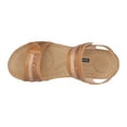 thumbnail image 4 of GC Shoes Women's Memory Foam Wedge Sandals, Summer Comfort Heels, Casual Ankle Strap Platform Dress Slides, Samar/Tan/7, 4 of 5
