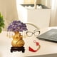 thumbnail image 5 of Árbol del dinero Feng Shui, adornos de monedas, soporte decorativo de bonsái chino para mesa M Púrpura, 5 of 8