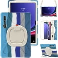 thumbnail image 2 of Case for Samsung Galaxy Tab S10 Ultra/S9 Ultra/S8 Ultra 14.6 inch, 360 Degree Rotating Hand Grip Shockproof Cover with Shoulder Strap, Colourful Blue, 2 of 7